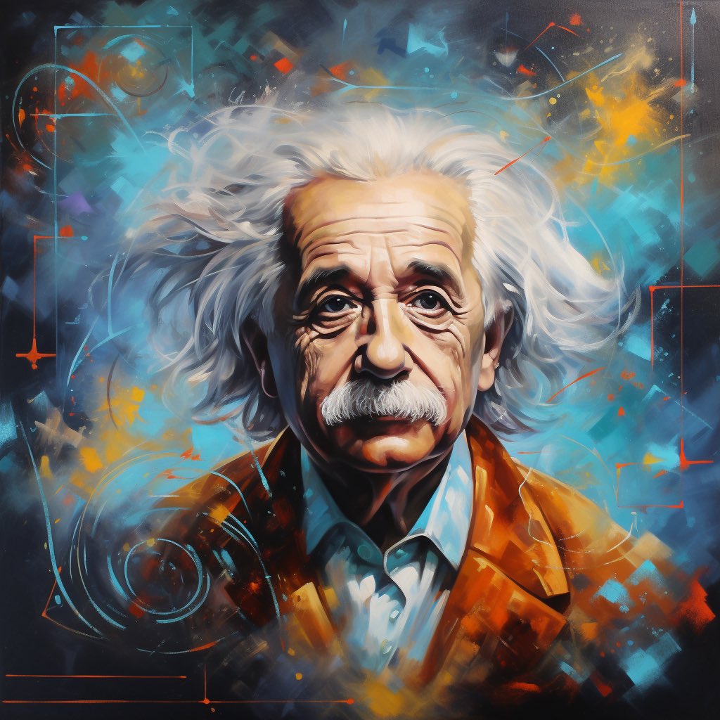 Einstein ❤️ #Science 

#AIart #midjourney #AIArtwork #aiartist #MidjourneyAI #midjourneyart