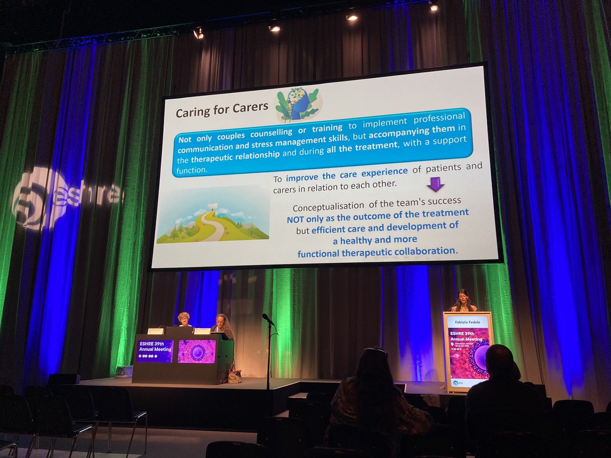 Not only patients but also #fertility staff members benefit from psychological support <a href="/SIGPsyCounsel/">SIGPsy&Counselling</a> <a href="/ESHRE/">ESHRE</a>