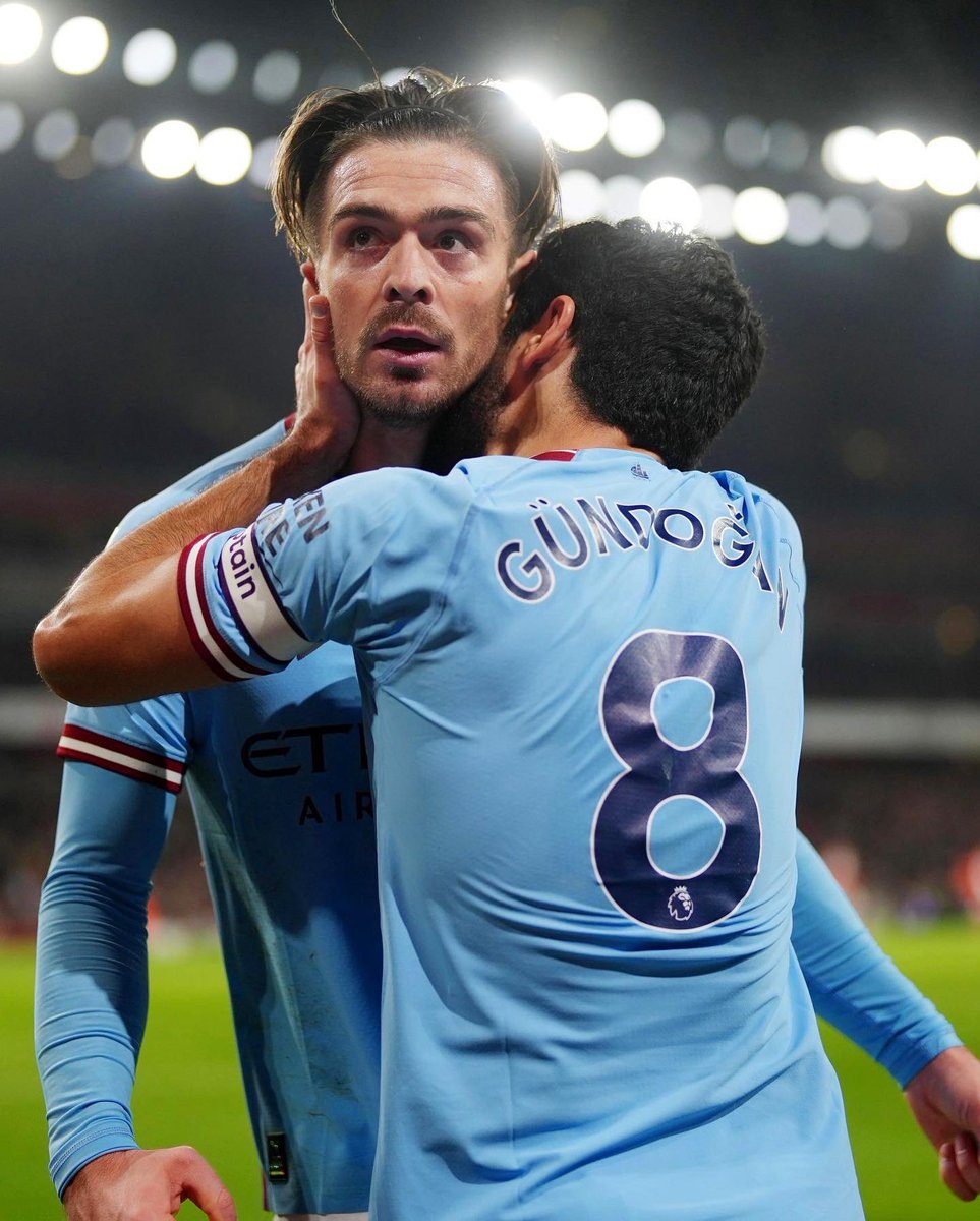 JackGrealish's tweet photo. An unbelievable player and more importantly an even greater person. Thank you for all the great memories Gundo! You’ve gave me so many brother 💙 all the best to you and your family on your new chapter legend 💙⚽️ @IlkayGuendogan https://t.co/yeWwTuoD7E