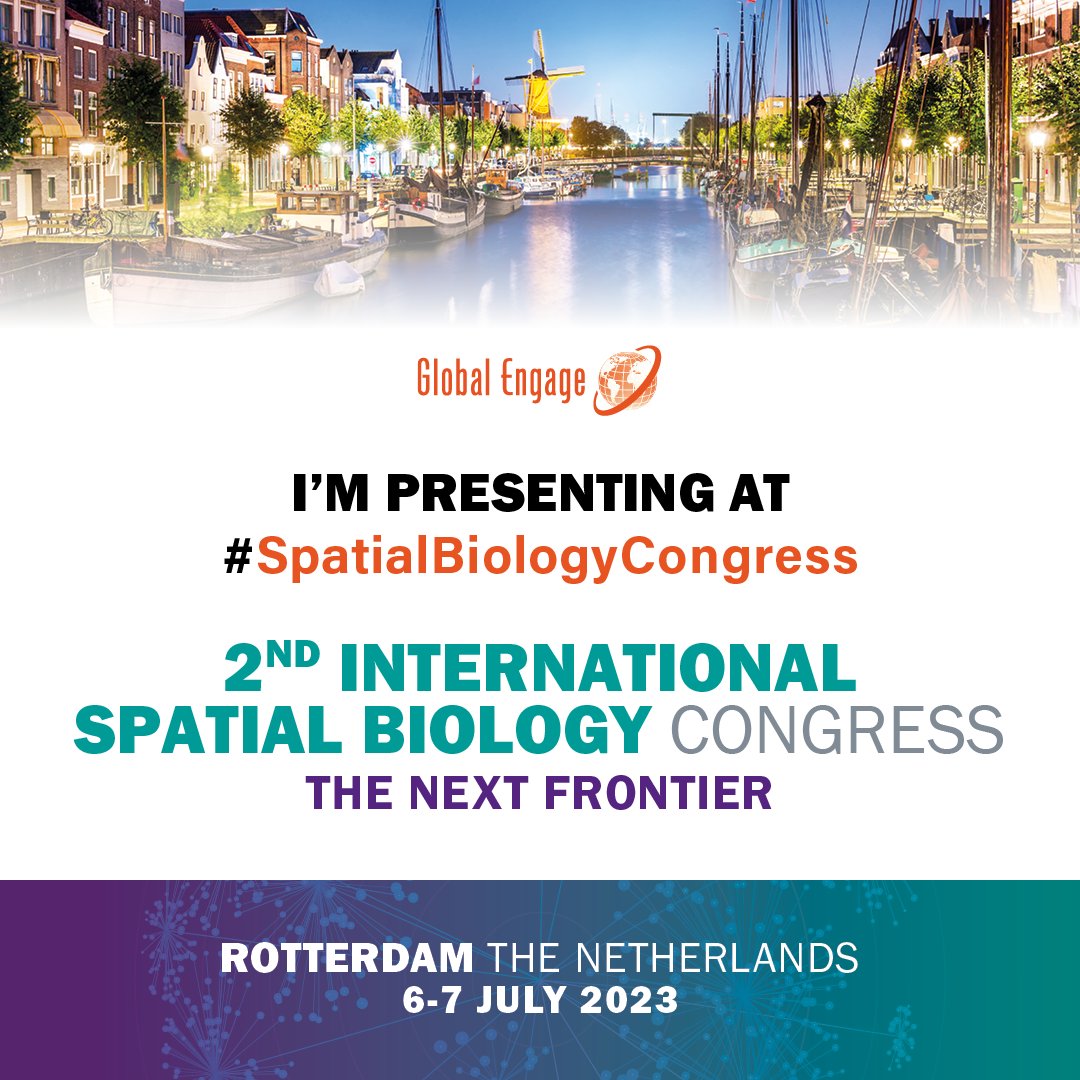 AspectAnalytics's tweet image. Aspect Analytics are in Rotterdam for the #spatialbiologycongress!
Listen to Marc’s talk on July 6th and meet the team for demonstrations of our #spatialmultiomics software at Booth 15.
#dataanalysis #bioinformatics #spatialomics #ai4smox