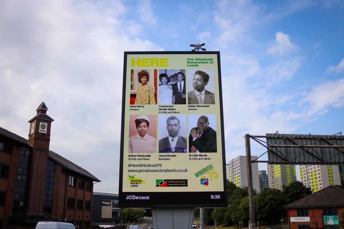Missed our homage to the Windrush Generation of Leeds on digital billboards from 22- 25 June? Here’s a reminder. We honoured our own Alford Gardner, last surviving Windrush passenger in Leeds, a city he’s called home for 75 years
#Windrush75
#WindrushDayGrantScheme #Windrush2023