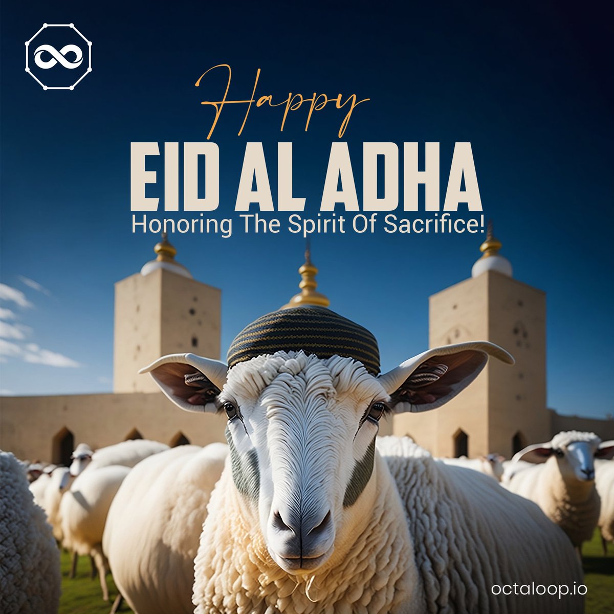 🕌Eid Al-Adha Mubarak!🐪

May the spirit of sacrifice & blessings of #Eid Al-Adha illuminate your path. Wishing you a joyous & prosperous celebration from all of us at #OctaLoop Technologies✨

#EidulAdha #eiduladha23 #EidMubarak #Eid2023 #chandraat #Sacrifice #EidAlAdha #eiden