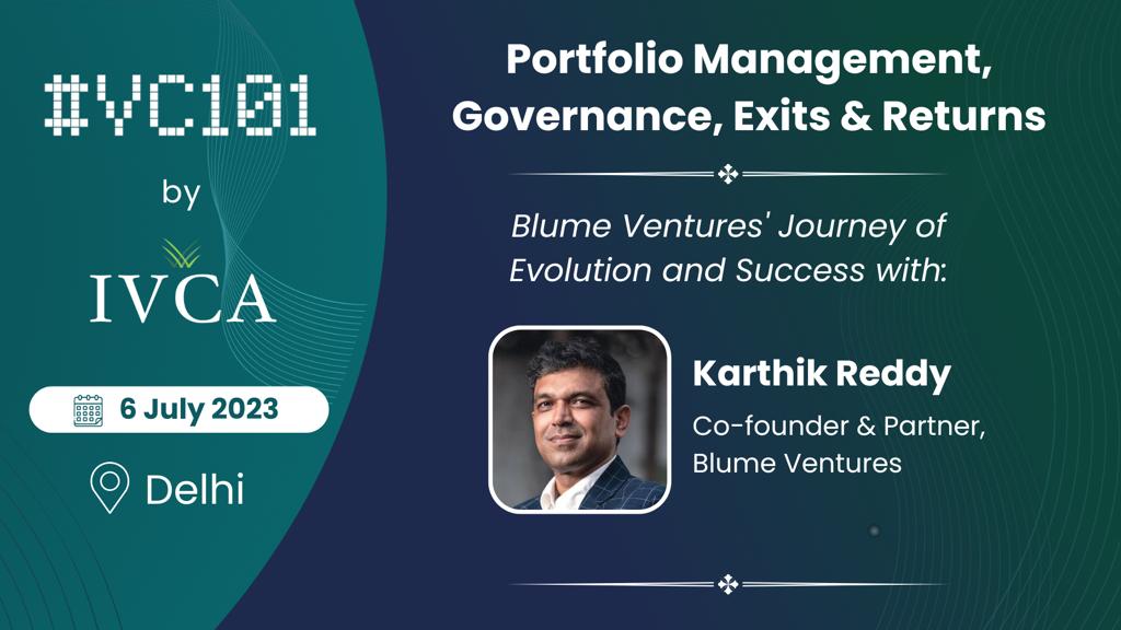 Joining as a Mentor for the Delhi chapter of #VC101 is @BKartRed, Co-founder & Managing Partner, @BlumeVentures, and Chairperson, IVCA. He will walk participants through Blume Ventures' evolution and success. 

#MaximumIndia #VC101byIVCA