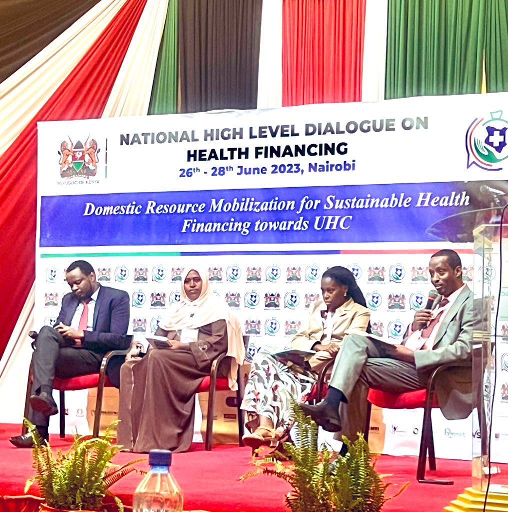 Recap of the key issues from the panel discussion this morning at #HealthFinancingDialogueKE 
✅ Emphasis on efficiency and quality of services.
✅ Praise for the government's commitment to funding health for all Kenyans.
✅ Projects to expand local production of health products,