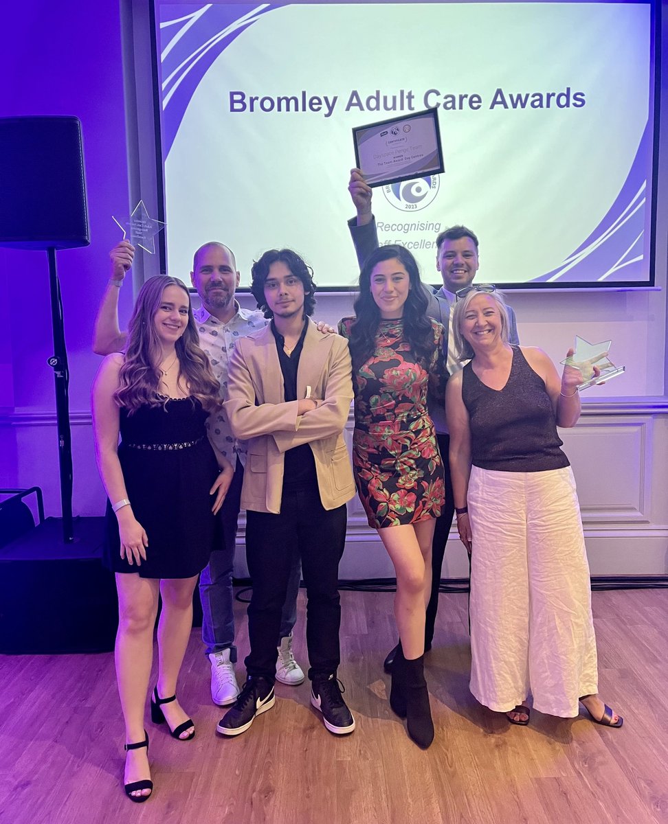 DayspaceLD's tweet image. We Won! 

We're proud to announce that Carolyn and the Dayspace team in Penge won awards at the inaugural Bromley Adult Care Awards! 

Carolyn was the recipient of 'The Manager Award', with her team winning the 'Team Award'. The perfect combination! 

Congratulations!
#Dayspace