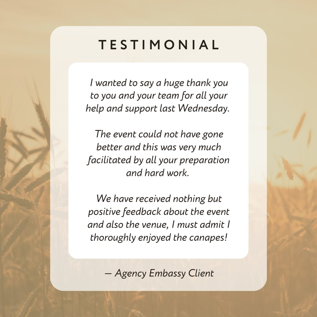 Farmers and Fletchers in the City recently hosted an event for an Internation Embassy booked through an agency

We are so glad they loved the venue and the event itself, and we look forward to welcoming them back soon

To get in touch with our sales team call us on 0207 600 2064