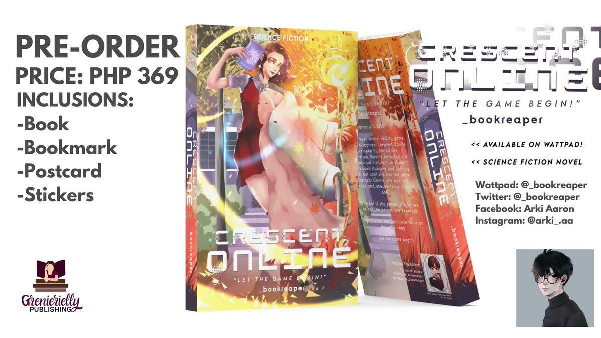 _bookreaper's tweet photo. Pre-order is now open!
The story of Miracle Salvador is now on a physical book. Grab your copies until September 2023.
Price: PHP 369
Inclusions:
- Book
- Bookmark
- Postcard
- Stickers
Pre-order form link:
https://t.co/GmDHD2z8zn
#grenieriellypublishing
#supportlocalauthors https://t.co/UV8MDeuxt4