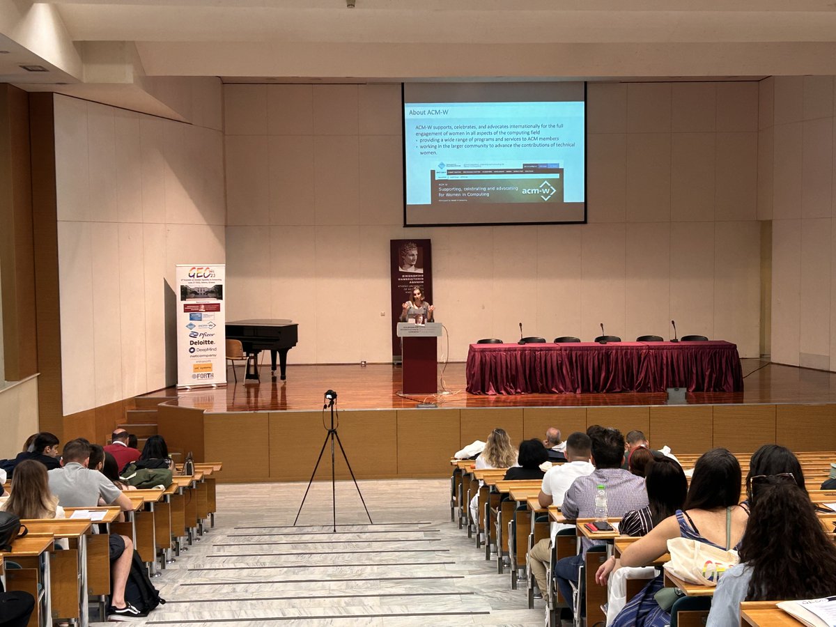 AUEB's tweet photo. #HappeningNow  The Department of Informatics and the @GreekAcm organize the 5th Summit on Gender Equality in Computing, June 27, 2023, #AUEB, Athens
🔗https://t.co/UOOQQmWkbF
#ACMWGEC23 https://t.co/kisRffn7cd
