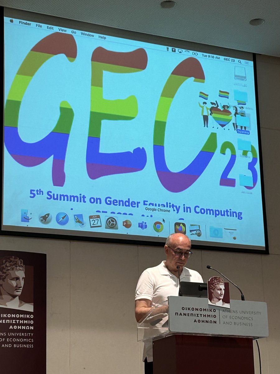 AUEB's tweet photo. #HappeningNow  The Department of Informatics and the @GreekAcm organize the 5th Summit on Gender Equality in Computing, June 27, 2023, #AUEB, Athens
🔗https://t.co/UOOQQmWkbF
#ACMWGEC23 https://t.co/kisRffn7cd