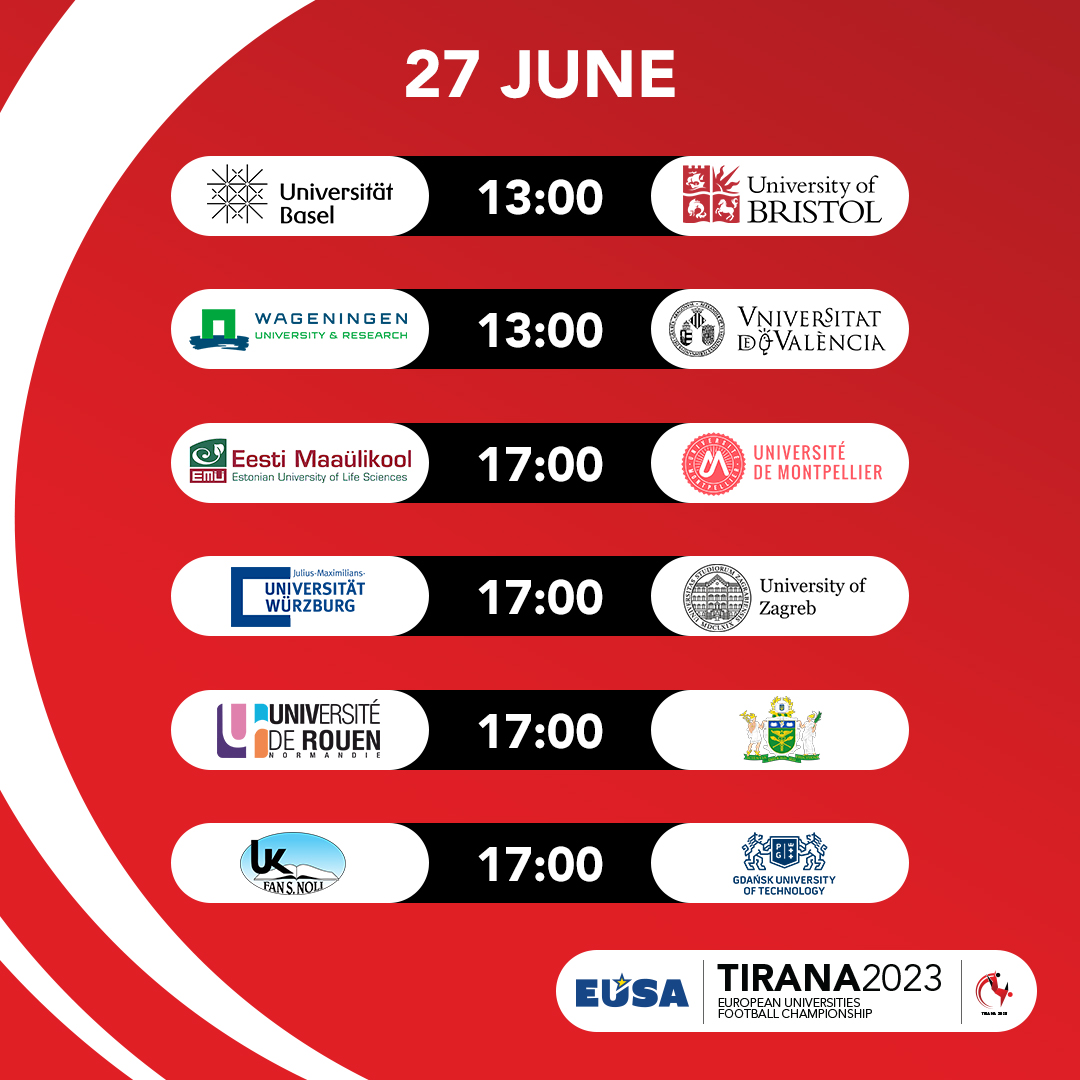 Get ready for the 2nd day!!! 📷📷
#EUFC #Tirana2023 #Football #WomenInFootball #MenInFootball #UnleashTheChampions