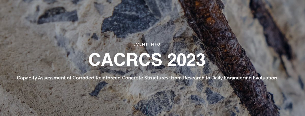 The fib supports CACRCS DAYS 2023 (Capacity Assessment of Corroded Reinforced Concrete Structures: from Research to Daily Engineering Evaluation), which will take place from 13 to 15 September 2023 in Parma, Italy. The full programme is available online: https://t.co/lmiMC6lHyV. https://t.co/lgomOkLUvY