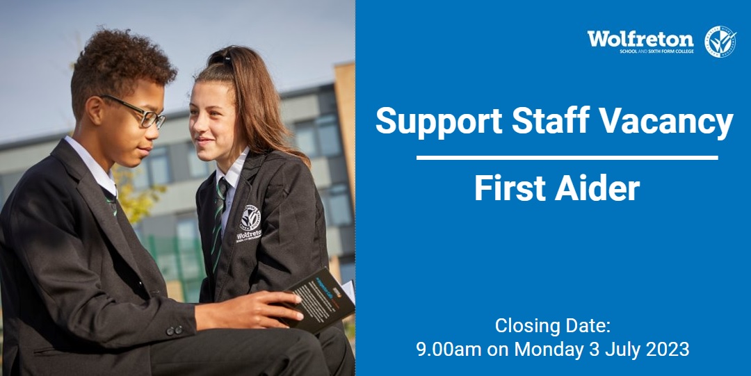 Wolfreton on Twitter "Job Vacancy First Aider We are looking to