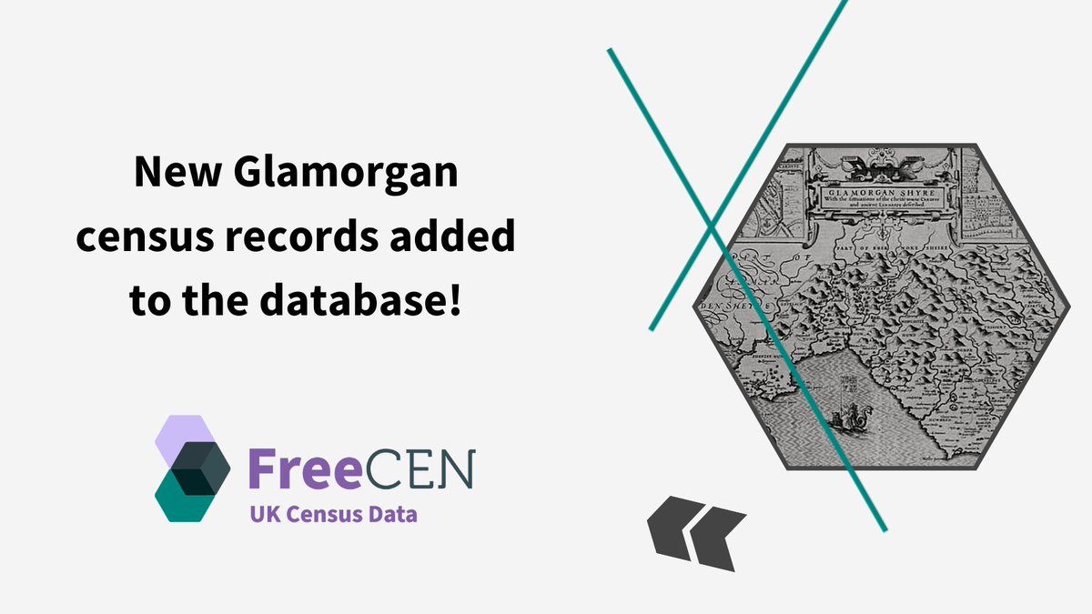 Ancestors in Glamorgan? Last month, our volunteer transcribers added 24.4k new records from the 1841 census and 6k new records from the 1891 census to the FreeCEN database. Search now at freecen.org.uk <a href="/GlamArchives/">Glamorgan Archives</a>
