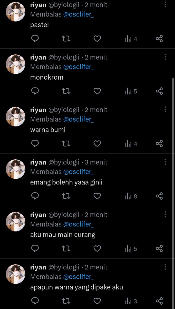 "i won't let ur reply be a bit"