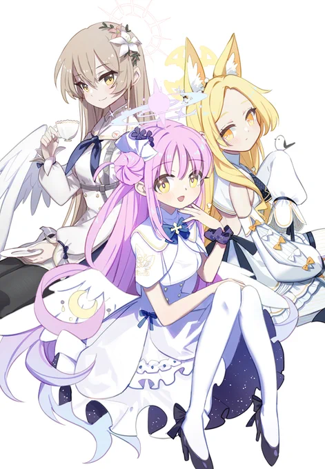 Tea party    ミカ セイア ナギサ #ブルアカ
