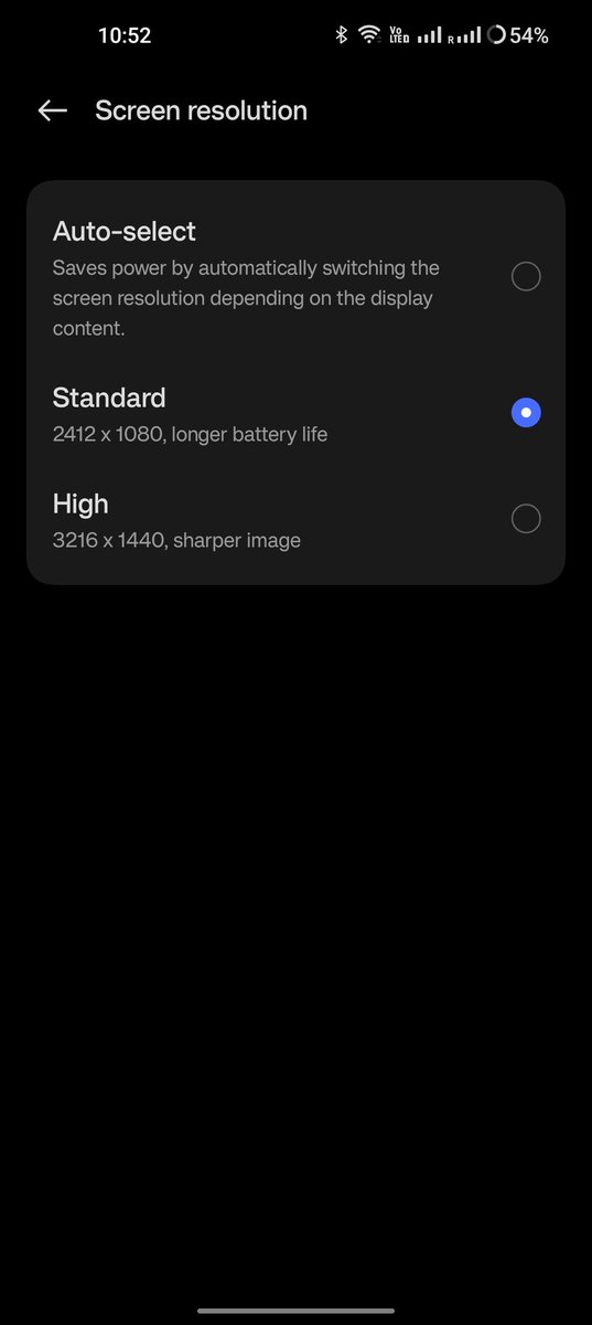 @Divyeshj18 @MicrosoftvApple standard or auto on my op 10 pro ...or high?