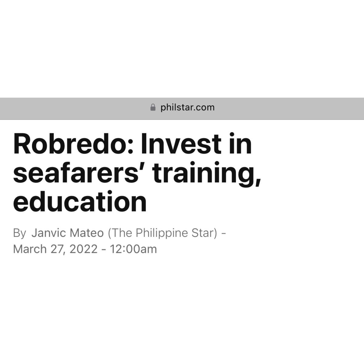 ricci_richy's tweet image. The way many people called out Atty Leni for her proposal to invest in seafarers’ training and education because for them, it’s an insult to our seafarers. But look what Marcos Jr is now pushing for? Asan na yung mga nanlibak kay Leni? LABAS!