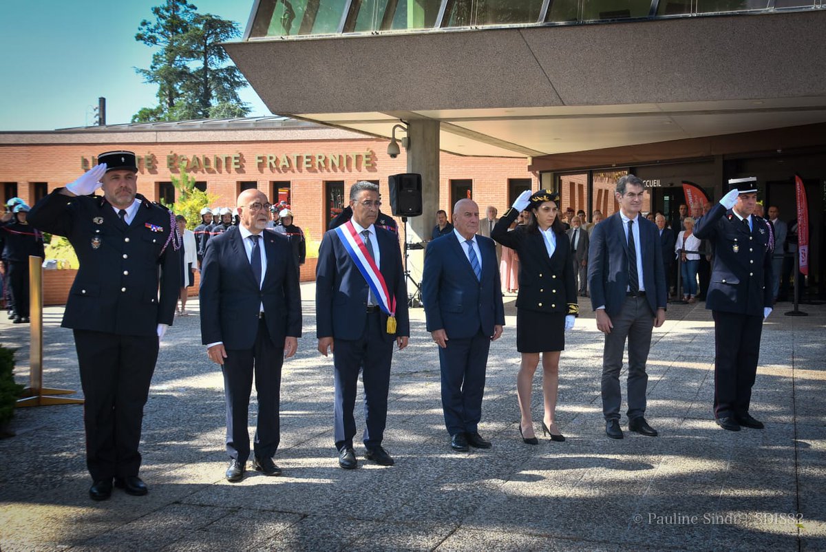 🚒#SapeursPompiersdeFrance | 24 juin La Directrice de cabinet a coprésidé avec le Président du conseil d’administration du SDIS la #JournéeNationale des Sapeurs Pompiers 👏 Expression de la reconnaissance et l’estime que nous devons aux sapeurs pompiers #tarnetgaronne #prefet82