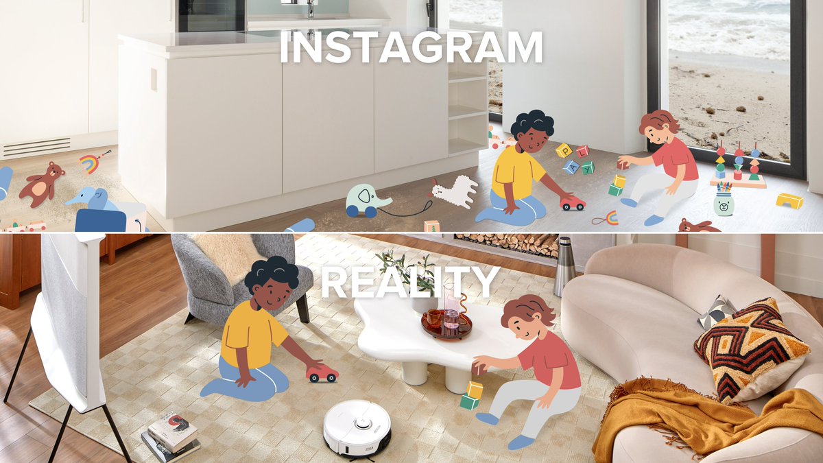 Instagram vs reality! The summertime is here, and with it, there comes sand that can quickly make its way into your home - but don't worry. No matter how much sand sneaks in, you can trust our robot to take care of the mess. Start enjoying your summer with the S8 Pro Ultra.