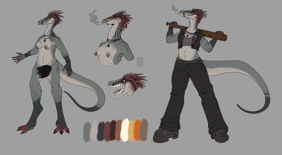 drew this refsheet for the adobt i got from the amazing @/cryptid_jhin