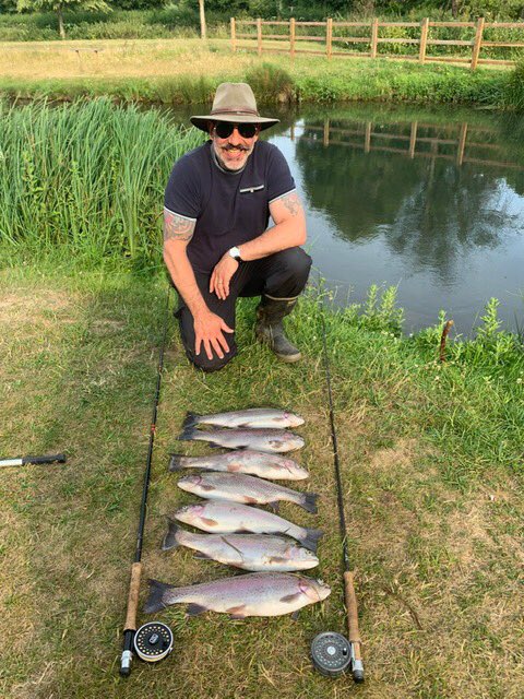 Despite the hot weather there is still some great fishing to be had. Jeremy and his guest Andy had 7 fish from Weston yesterday fishing a mixture of dries and small nymphs. Please note that the cafe is closed on Thursday 29th June but back open as usual on Friday 30th June.