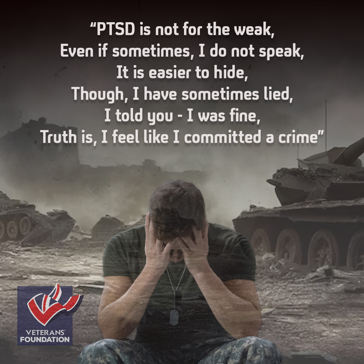 Today marks PTSD Awareness Day, so we share a verse from the poem 'Do you even know' by Amber Guymer-Hosking, a veteran of the British Armed Forces. #PTSDAwarenessDay