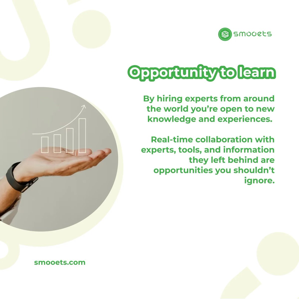 SMOOETS's tweet photo. Hiring full time programmers is not always the best option…⁣
⁣
Sometimes a temporary team of programmers might be the best for your project 👉 ⁣
⁣
---⁣
#smooets⁣
#outsourcing⁣
#itoutsourcing⁣
#webdevelopment⁣
#webdevelopers⁣
#androiddeveloper https://t.co/wf2OXTsCit