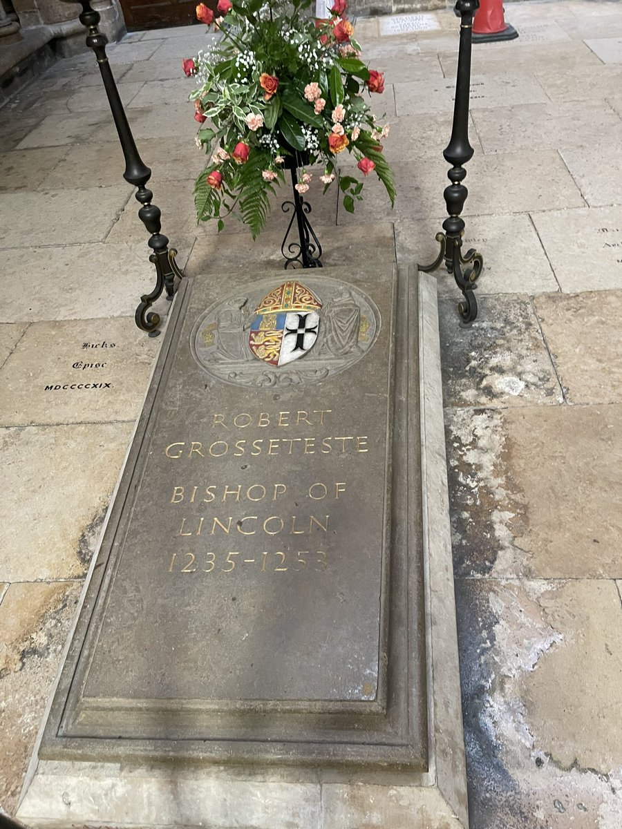 Robert Grosseteste 13th C bishop of Lincoln aka Robert ‘big head’ because he was so damn clever