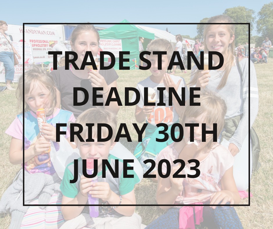 LAST CHANCE TO BOOK A TRADE STAND - FRI 30TH JUNE 
We are full for catering & equestrian stands, so cannot accept any more applications for these types of stalls.
APPLY HERE ➡️ bit.ly/3s0CeYM
#RevesbyCountryFair #RCF2023 #DaysOutInLincolnshire #Revesby #Revesbyestate