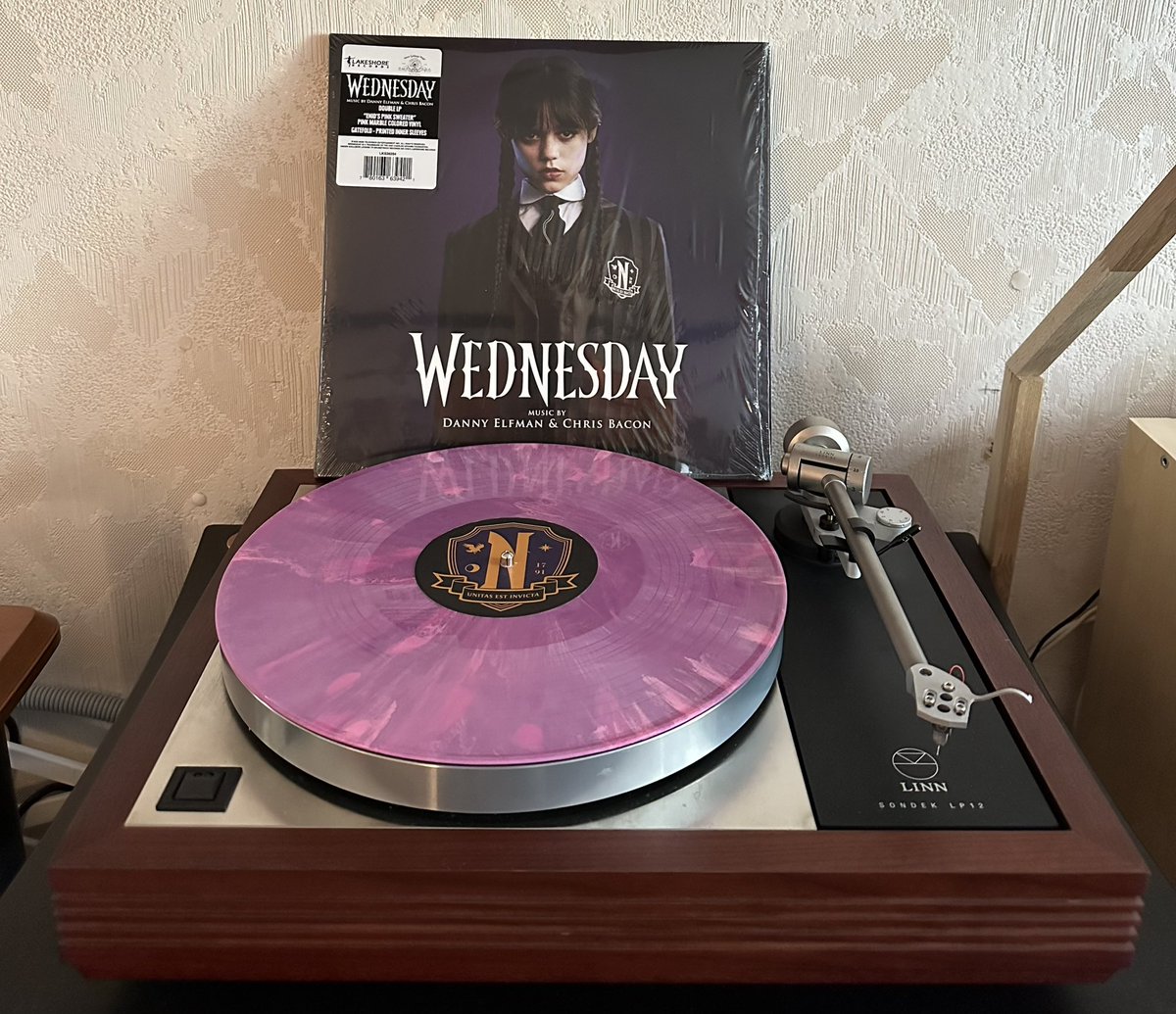 Wednesday Series Movie Vinyl Soundtrack 2 LP Purple Goth Smoky Shadow  Netflix