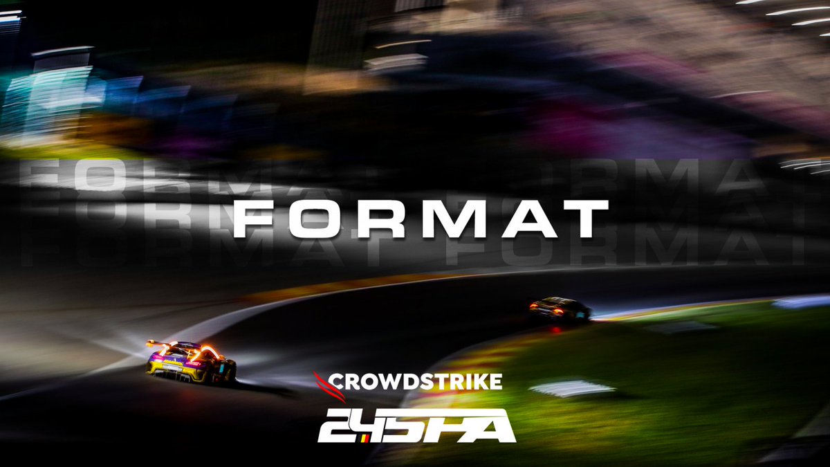 All you need to know for race week - get organised with our handy format guide 👇🏼
crowdstrike24hoursofspa.com/news/2587/

⏰ Official track action begins this afternoon, with the Bronze Test at 14.55. 

#Spa24h 🇧🇪🎢