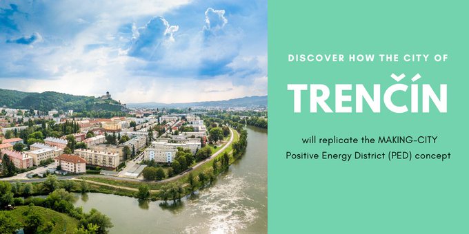 MakingCity_EU's tweet photo. ποΈ #Trencin is one of the six #followercities involved in @MakingCity_EU.
Discover how the #PED concept is being replicated in this Slovak city π https://t.co/YGXBS5Pft3 https://t.co/fDZaJLdtS4
