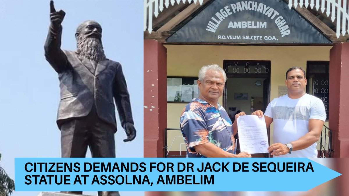 oheraldogoa's tweet photo. Citizens demand for Dr Jack de Sequeira #statue at #Assolna, #Ambelim
Watch:https://t.co/ojKrOYo9tx
#Goa #News https://t.co/vTxYxOhZY7