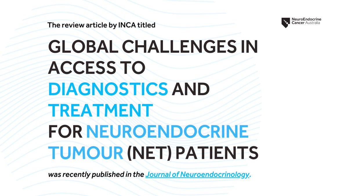 This article discussed the findings of the SCAN survey, which measured access to diagnosis, treatment and monitoring of neuroendocrine tumour (NET) patients globally. Read the full article: ow.ly/9N7N50OWKMM #NETs #NeuroendocrineCancer