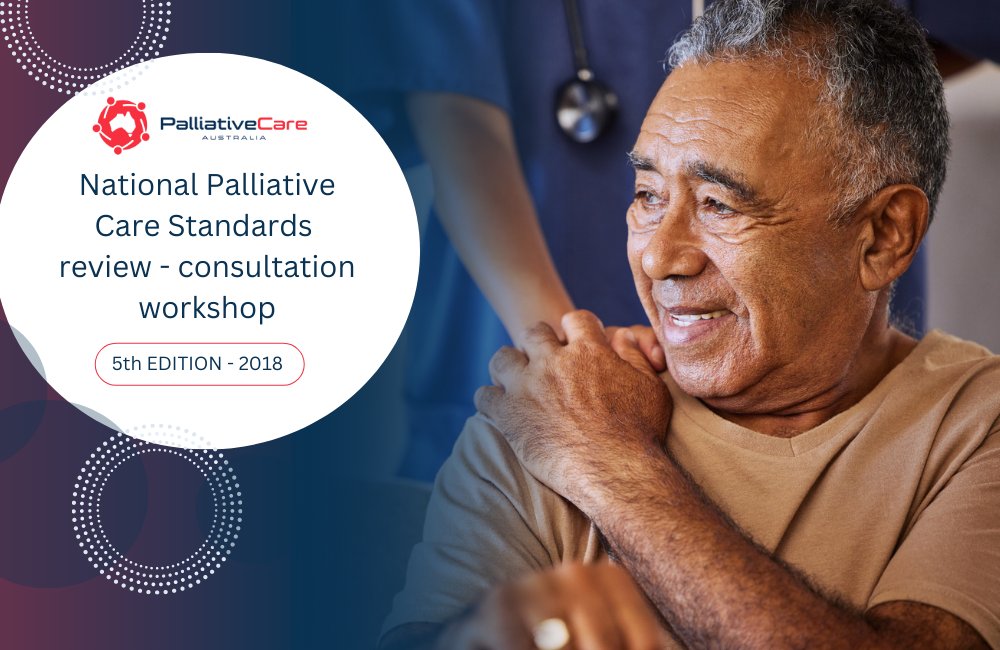 Pall_Care_Aus's tweet photo. A review of the National Palliative Care Standards is nearing completion but first we need your assistance! Register for our online workshop to explore the consultation findings to date &amp; share your insights &amp; experiences to shape its future. Learn more 👉 https://t.co/ugct72zHzE https://t.co/Kyndsrykbo