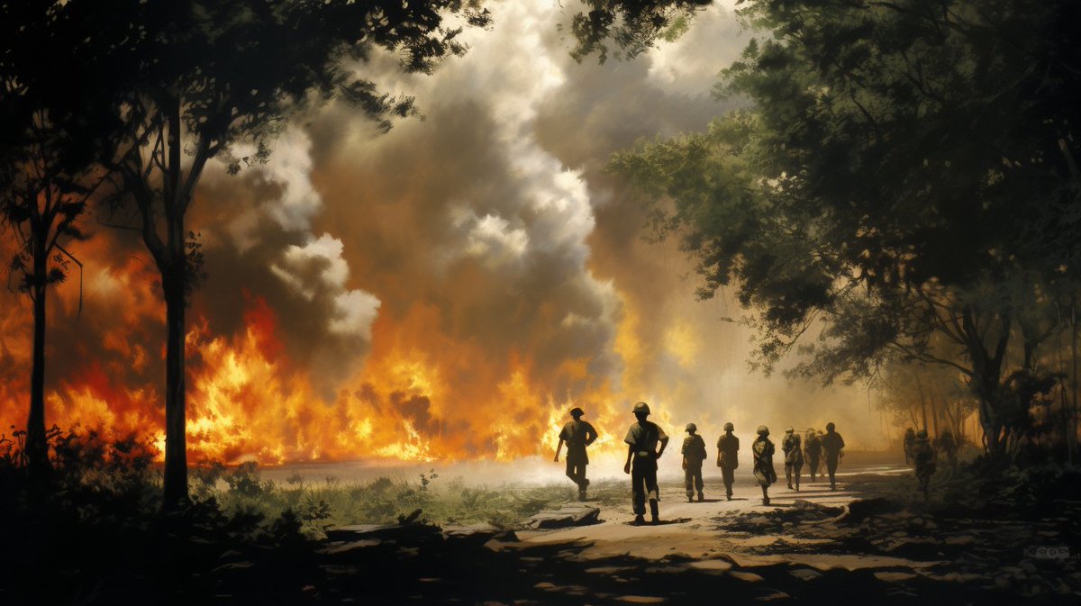 chris5marsh's tweet photo. "I love the smell of napalm in the morning" https://t.co/uOCFx1Qd4m