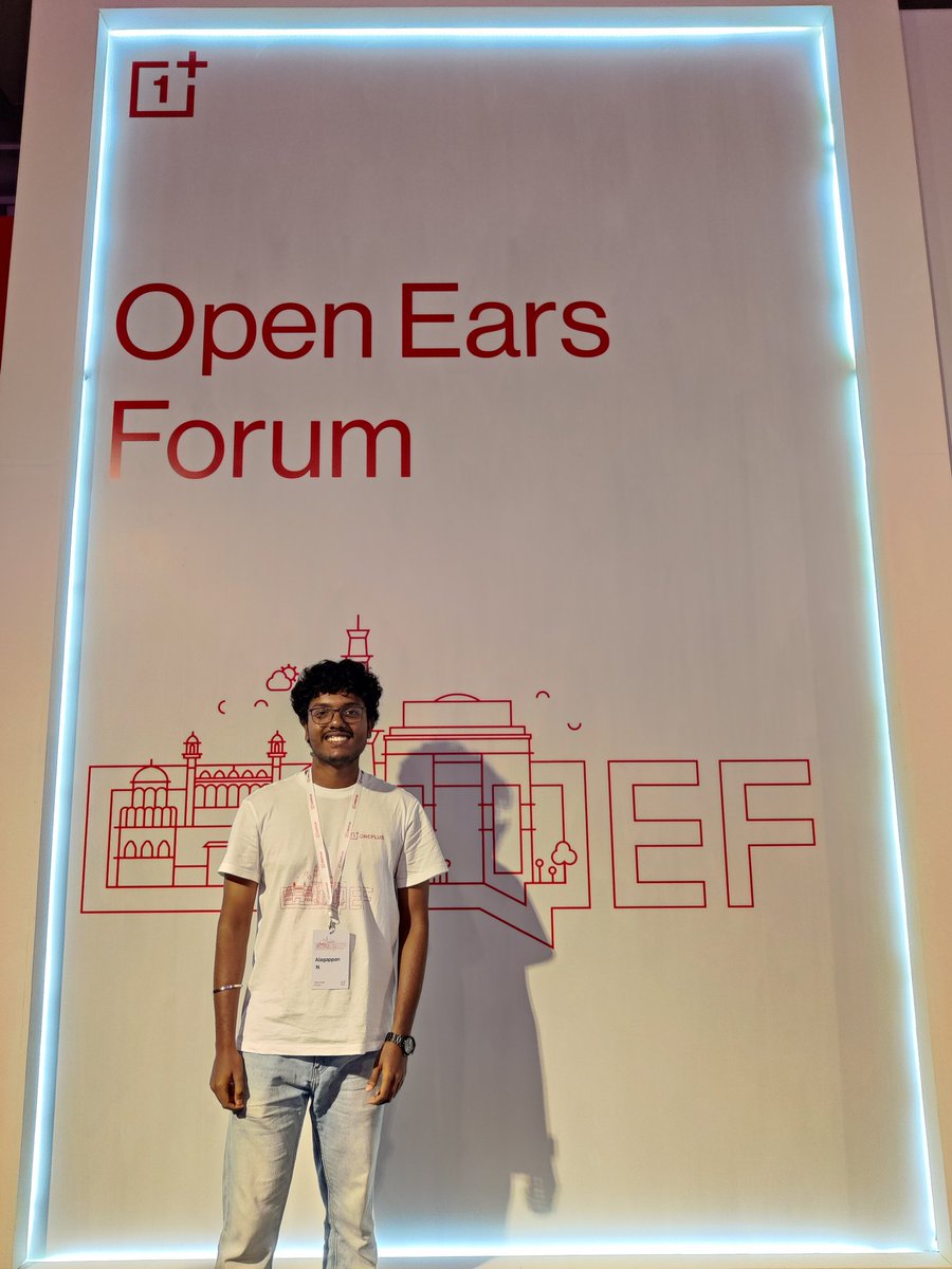 alagappantwt's tweet photo. Attending #OEF23 hosted by @OnePlus_India was an absolute delight! The sessions were incredibly informative, and the co-creation opportunities showcased just how community-centric the brand truly is. Thank you for an amazing experience! #OnePlus #OpenEarsForum https://t.co/TZYOFszOOB