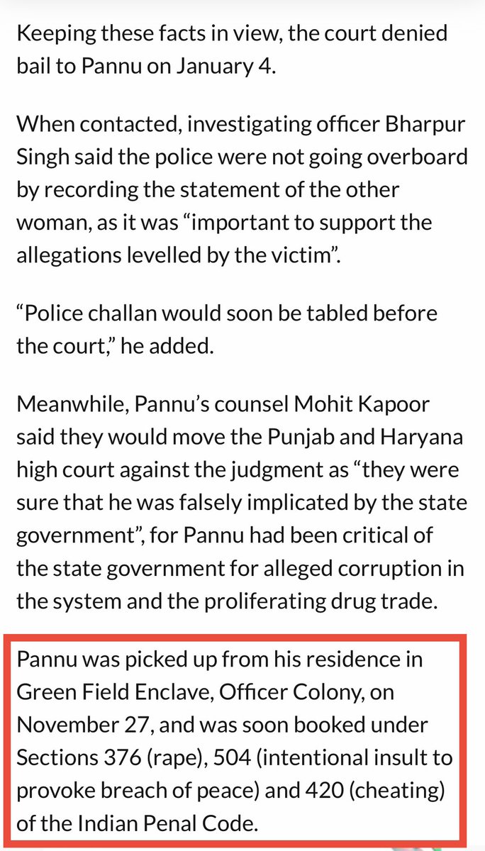 SukhpalKhaira's tweet photo. Mr @BaltejPannu are you trying to intimidate & threaten me by sending legal notices at the behest of govt machinery at your disposal bcoz of your master @BhagwantMann ? My allegations of grabbing of Nri property are based on video of Nri Partap Singh Gill of Canada who is making allegations against you before Nri Minister Kuldeep Dhaliwal. Is it also true you were arrested on charges of rape in November 2015? So don’t try to misuse your official position to gag the voice of opposition-Khaira @INCIndia