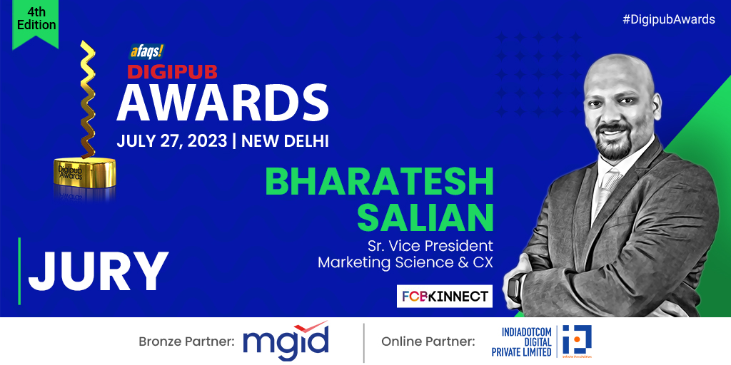 DigipubWorld's tweet photo. #DigipubAwards🏆: We are delighted to have Bharatesh Salian from @FCBKinnect as our juror.
Thank you for joining us!
Know more: https://t.co/BGeKazIug4
#publishers | #advertising | #marketing | #media | #agency | #contentcreator | #digipub | @afaqs | #webpublisher #awards @MGID https://t.co/m1HgRUVtcZ