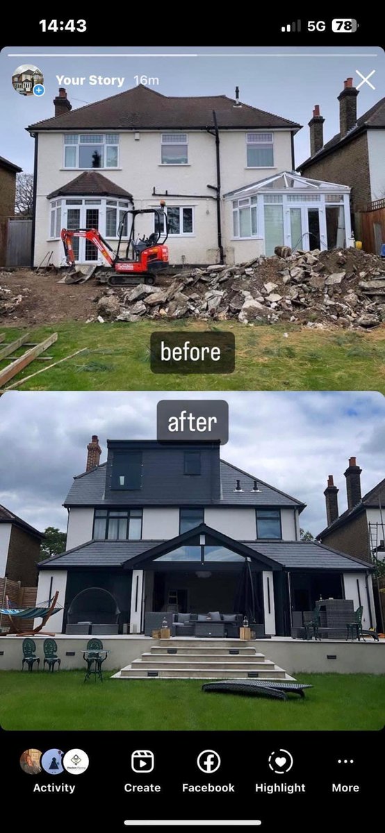 shannonphoebe's tweet photo. What is it with people and their need to ‘modernise’ early 20th century houses into anthracite eyesores https://t.co/UN92tAPb0l