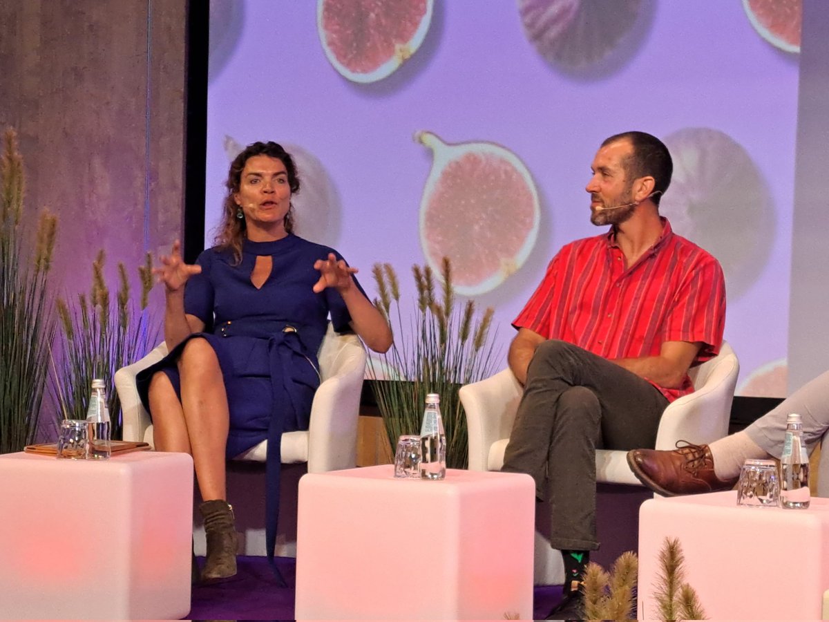 Fantastic to hear Marjolein Brasz talk about food system transformation at #EITFood2023 and the Regenerative Innovation Portfolio we are partnering with #Foodvalley