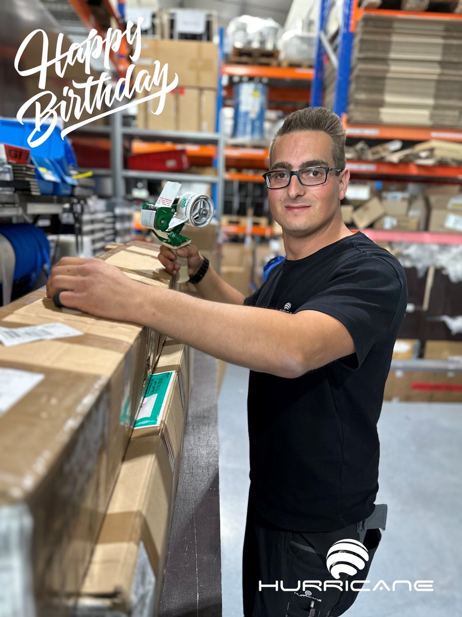 Happy   Birthday Timo!

Timo Winkler,   unser #teammember feiert heute seinen 31. Geburtstag. Wir gratulieren Dir   herzlich und sind froh, dass du im #teamhurricane bist!

#Hurricane #job #arbeit #lager  #lagerist #fachkraftfuerlagerlogistik #rockyoulikeahurricane #cipp #nodig