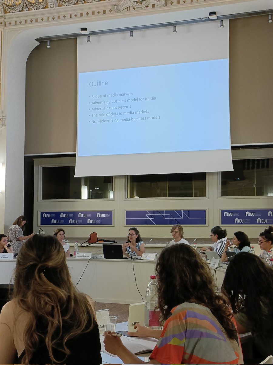 EUI_CMPF's tweet photo. Ready for day 2 of #cmpf23 #JournoSchool! 🎉
📎 In today's first session we're going to analyse advertising & alternative #business models for the media, as well as the role of #data in media markets, with Professor @BroughtonMicova. https://t.co/zzP5fcTS1q