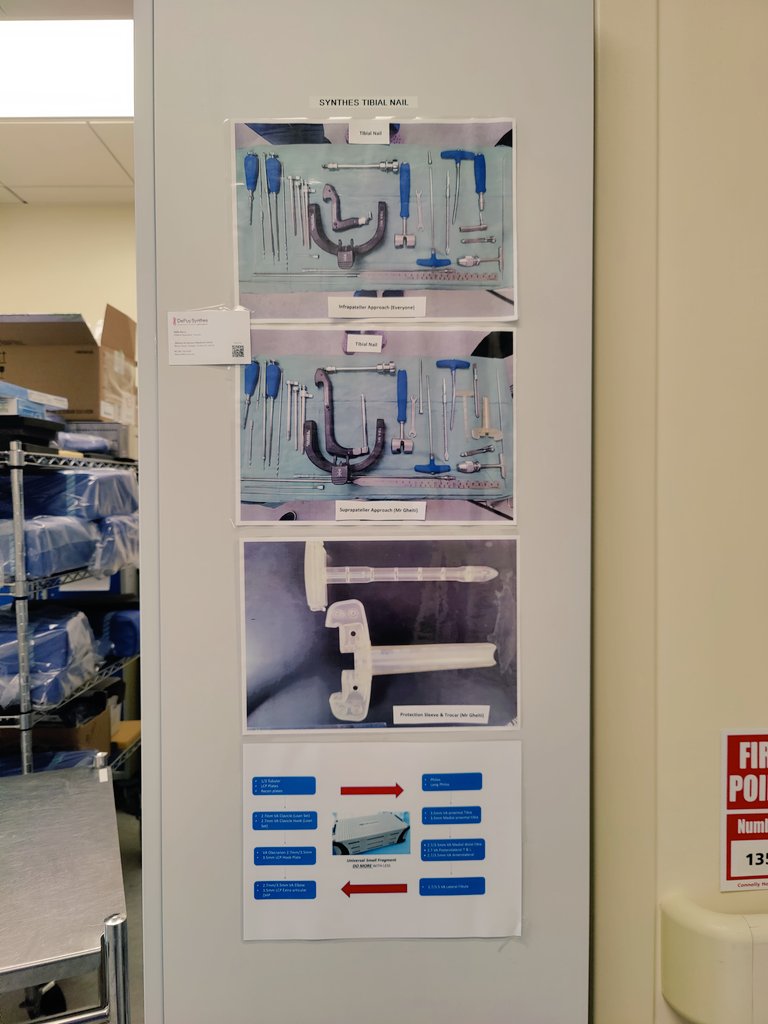Loz3393's tweet photo. Great training morning on Tibial Nailing with Gavin, Kelly &amp; Karl from @DePuySynthes in @OperatingDepCHB. Thanks Guys! @ConnollyNursing! #Orthopedic #Nursing #OperatingDepartment  #ScrubNurses #Education https://t.co/zN0JsoIEVy