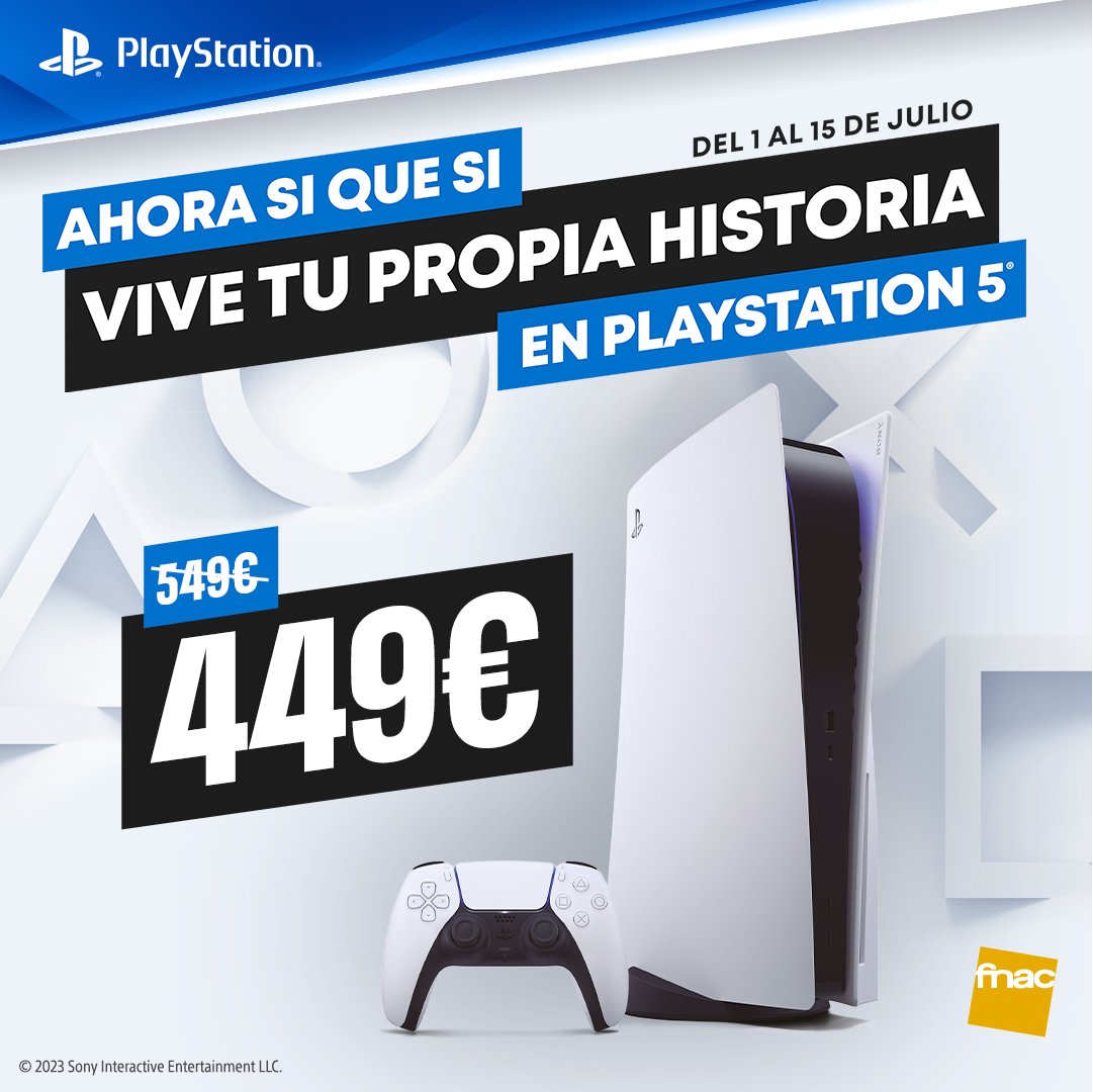 💥DESCUENTAZO EN PS5 💥

¡Solo hasta el 15 de julio!

No hay mucho que pensarse 😉 Consíguelo en fnac.es/Consola-PlaySt…