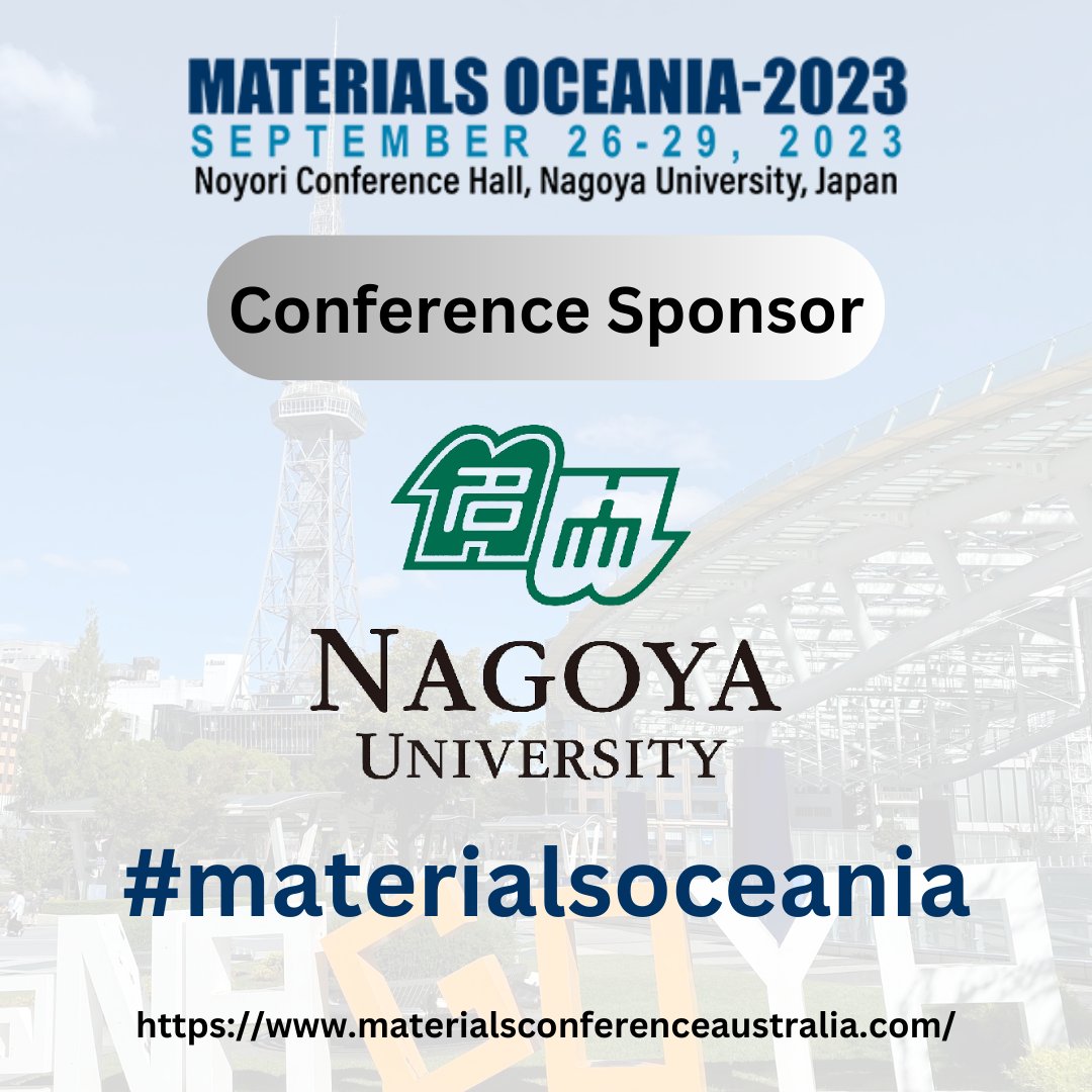 materialoceania's tweet photo. 🌟 Sponsor Announcement! 🌟

We are thrilled to announce our partnership with Nagoya University, a renowned institution committed to academic excellence and innovative research.
More details: https://t.co/xdkK7OSp6C

#materialsoceania #materialsscience #nanotechnology #polymers https://t.co/DE7WAQzDH1