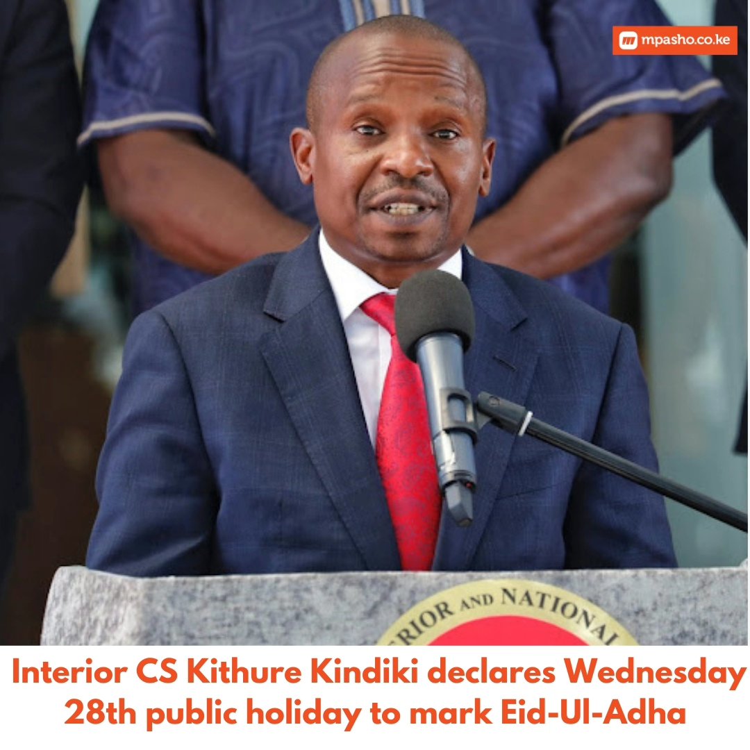 Mpasho news on twitter interior cs prof kindiki kithure declares