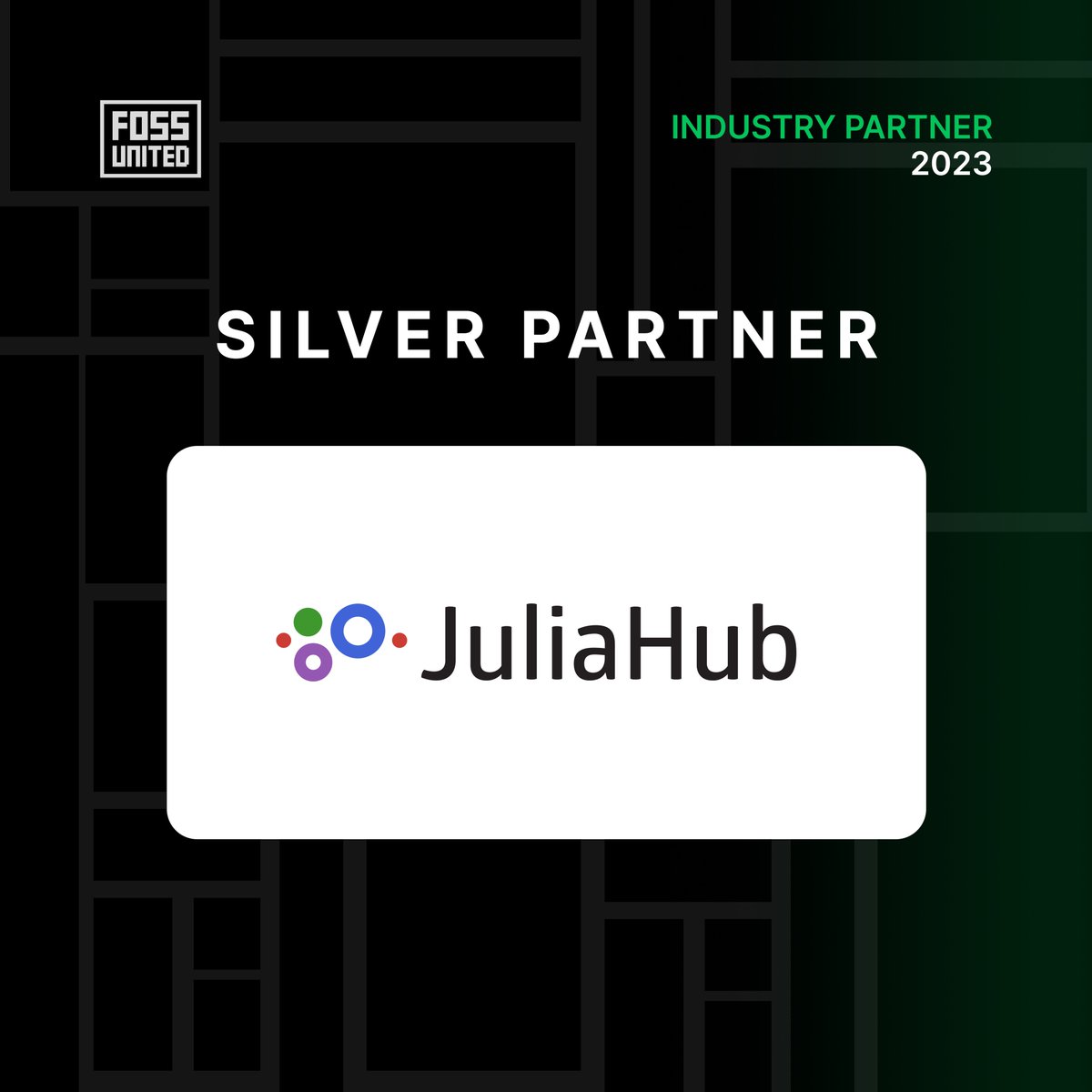 FOSSUnited's tweet image. We're delighted to announce our 10th Industry Partner @JuliaHub_Inc🎉.
#JuliaHub is a secure, SaaS platform for developing Julia programs, deploying them, and scaling to thousands of nodes.
juliahub.com