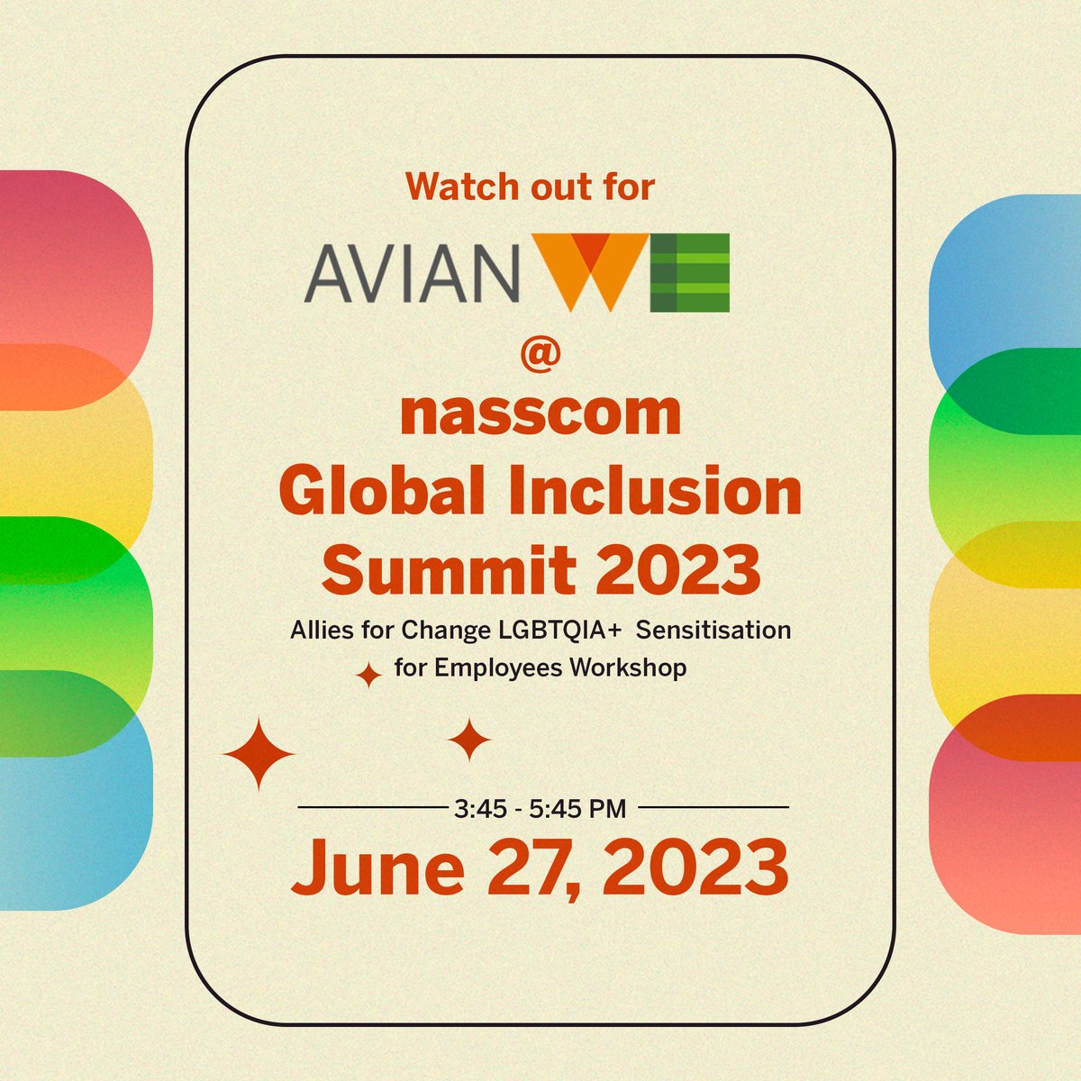 Amrita Tripathi, from our Social Impact team, will be participating at the nasscom Global Inclusion Summit,  between 3:45-5:45 PM, today (27th June). Stay tuned!