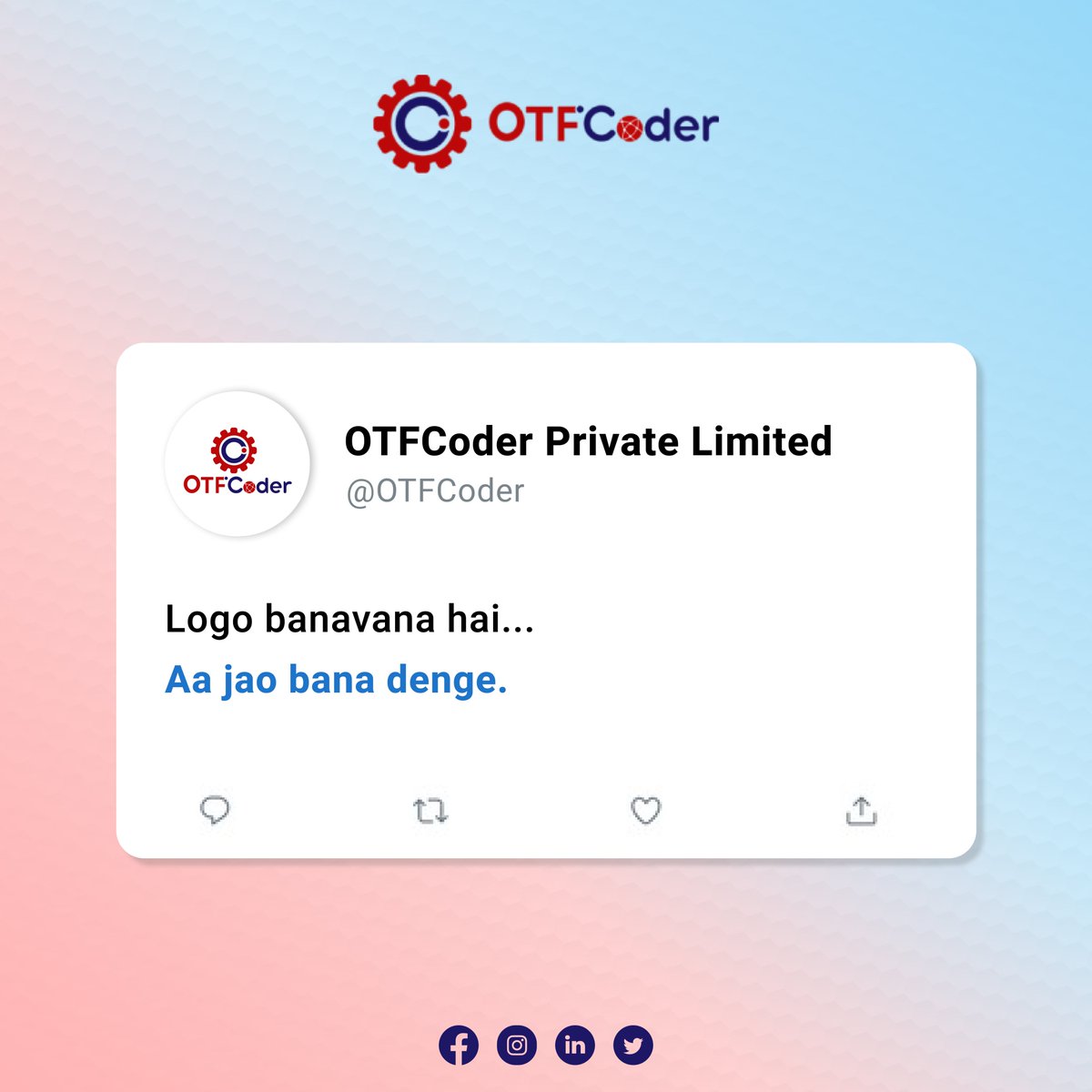 OTFCoder's tweet image. Digital marketing solutions chahiye, hum hain na, sab dekh lenge!
With the digital marketing services of OTFCoder, you can reach to your highest point of contact with your target customers and that too with an image that has been made to last.
#nowtrending #digitalmarketing #seo
